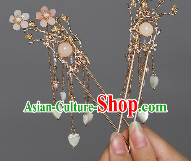 China Ancient Princess Hair Accessories Traditional Ming Dynasty Tassel Hairpin China Ancient Princess Hair Accessories Traditional Ming Dynasty Tassel Hairpin