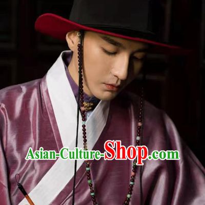 Chinese Traditional Ming Dynasty Noble Chide Hat Ancient Scholar Headwear