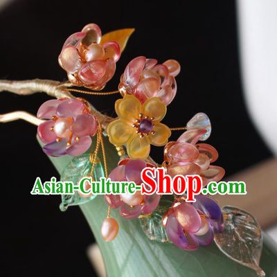 China Ancient Palace Princess Hairpin Traditional Song Dynasty Young Lady Plum Blossom Hair Stick