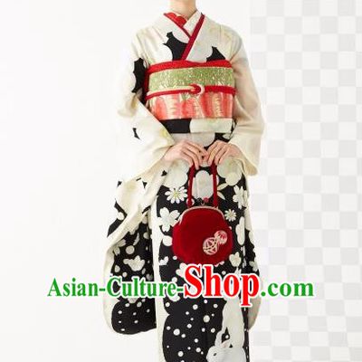 Japanese Traditional Summer Festival Yukata Dress Asian Japan Wedding Bride Furisode Kimono Costume