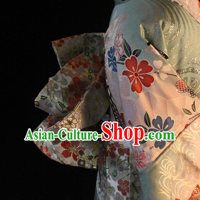 Japanese Pink Brocade Belt Japan Traditional Yukata Waistband Kimono Accessories Japanese Pink Brocade Belt Japan Traditional Yukata Waistband Kimono Accessories