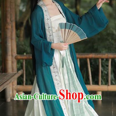 China Ancient Young Beauty Hanfu Dress Clothing Song Dynasty Noble Lady Historical Costumes
