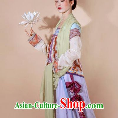 China Ancient Palace Princess Hanfu Dress Traditional Tang Dynasty Royal Infanta Historical Clothing Complete Set
