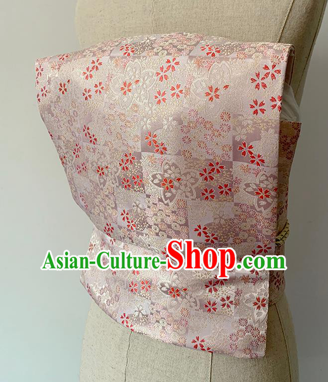 Japanese Kimono Accessories Pink Brocade Belt Japan Traditional Yukata Waistband Japanese Kimono Accessories Pink Brocade Belt Japan Traditional Yukata Waistband