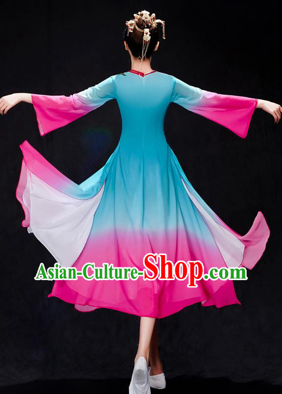 Chinese Woman Solo Dance Dress Traditional Umbrella Dance Clothing Classical Dance Costumes Chinese Woman Solo Dance Dress Traditional Umbrella Dance Clothing Classical Dance Costumes
