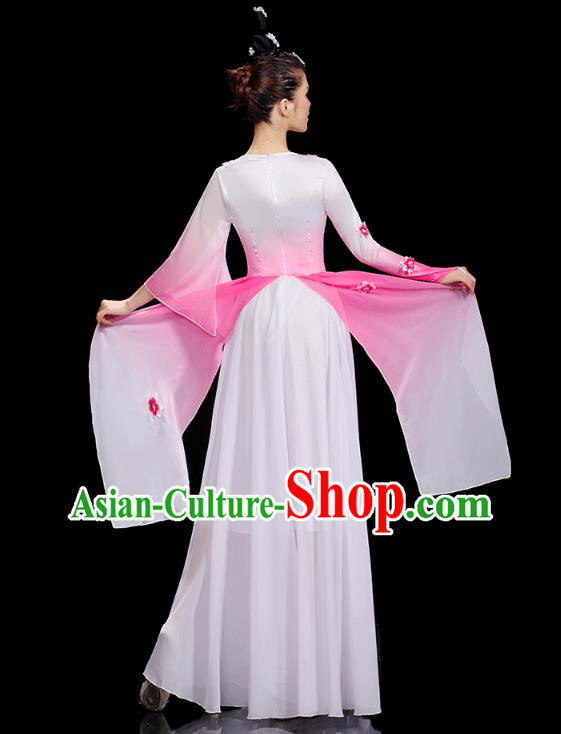 Chinese Traditional Fan Dance Performance Clothing Classical Dance Costumes Umbrella Dance Pink Dress Chinese Traditional Fan Dance Performance Clothing Classical Dance Costumes Umbrella Dance Pink Dress