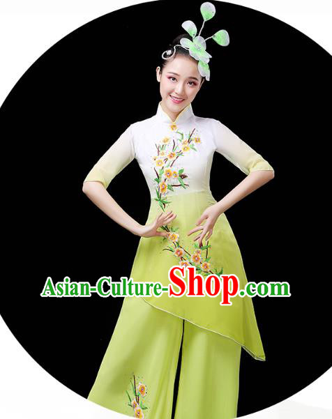 Chinese Classical Dance Costume Umbrella Dance Yellow Outfits Traditional Fan Dance Performance Clothing Chinese Classical Dance Costume Umbrella Dance Yellow Outfits Traditional Fan Dance Performance Clothing