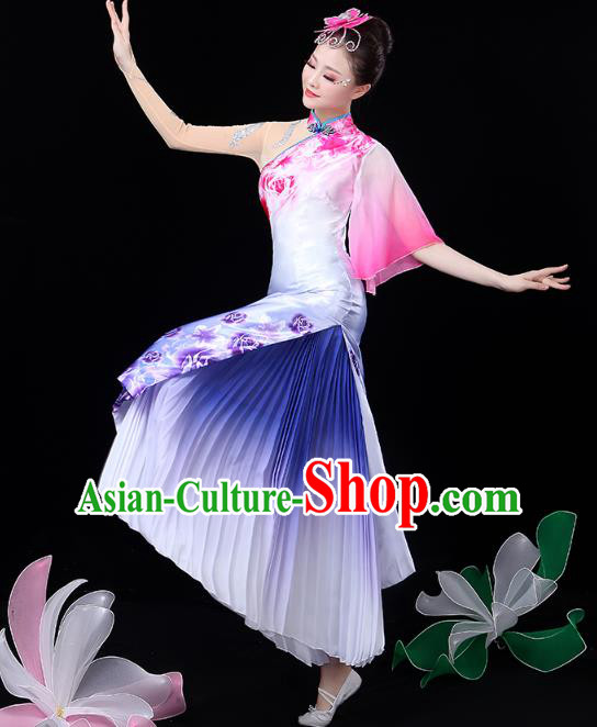 Chinese Classical Dance Solo Dance Costume Umbrella Dance Lilac Dress Traditional Performance Clothing Chinese Classical Dance Solo Dance Costume Umbrella Dance Lilac Dress Traditional Performance Clothing
