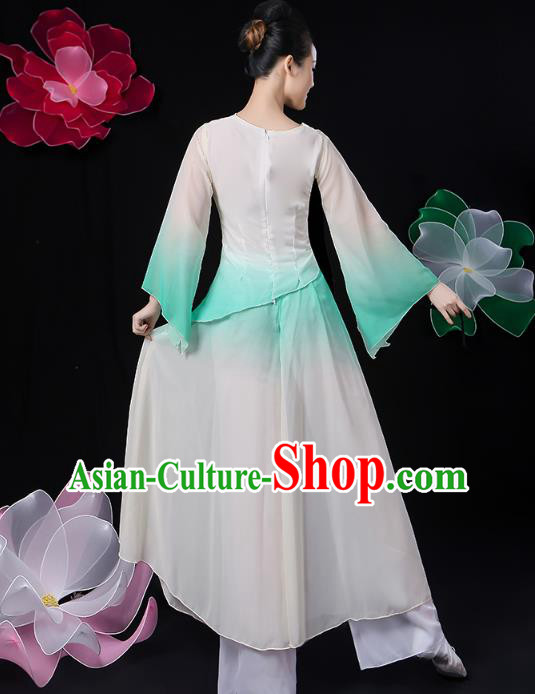 Chinese Traditional Lotus Dance Costume Classical Dance Clothing Umbrella Dance Embroidered Outfits Chinese Traditional Lotus Dance Costume Classical Dance Clothing Umbrella Dance Embroidered Outfits