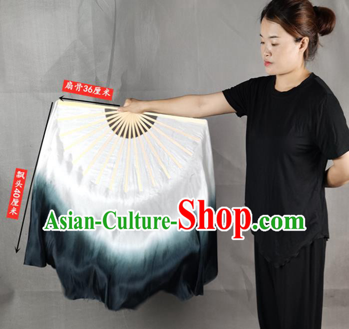 China Atrovirens Long Ribbon Prop Fan Classical Dance Silk Fan Yangko Dance Folding Fan China Atrovirens Long Ribbon Prop Fan Classical Dance Silk Fan Yangko Dance Folding Fan