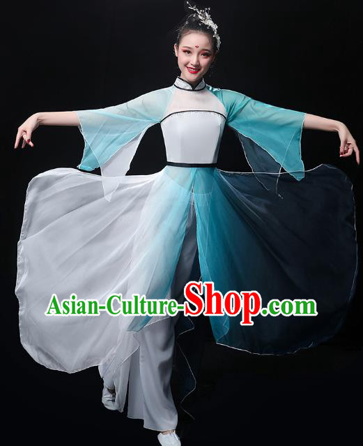 Chinese Umbrella Dance Dress Traditional Jiangnan Watertown Performance Costumes Classical Dance Clothing Chinese Umbrella Dance Dress Traditional Jiangnan Watertown Performance Costumes Classical Dance Clothing