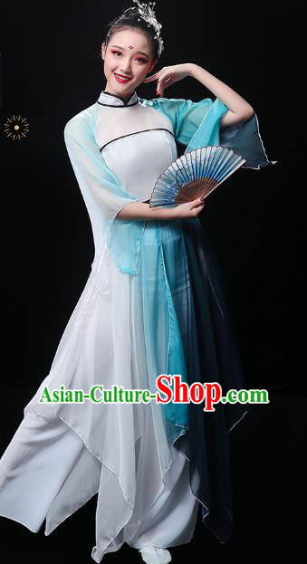 Chinese Umbrella Dance Dress Traditional Jiangnan Watertown Performance Costumes Classical Dance Clothing Chinese Umbrella Dance Dress Traditional Jiangnan Watertown Performance Costumes Classical Dance Clothing