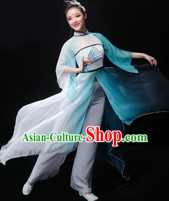 Chinese Umbrella Dance Dress Traditional Jiangnan Watertown Performance Costumes Classical Dance Clothing Chinese Umbrella Dance Dress Traditional Jiangnan Watertown Performance Costumes Classical Dance Clothing