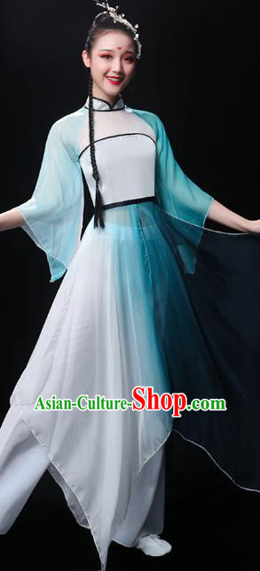 Chinese Umbrella Dance Dress Traditional Jiangnan Watertown Performance Costumes Classical Dance Clothing Chinese Umbrella Dance Dress Traditional Jiangnan Watertown Performance Costumes Classical Dance Clothing