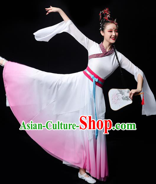 Chinese Umbrella Dance Performance Dress Traditional Fan Dance Outfits Classical Dance Fairy Clothing Chinese Umbrella Dance Performance Dress Traditional Fan Dance Outfits Classical Dance Fairy Clothing