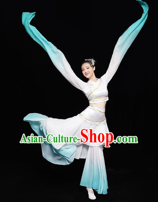 Chinese Classical Dance Performance Clothing Water Sleeve Dress Traditional Court Dance Costumes Chinese Classical Dance Performance Clothing Water Sleeve Dress Traditional Court Dance Costumes