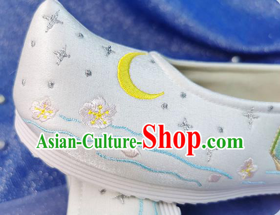 China Traditional Hanfu Embroidered Shoes Ancient Young Lady Shoes Classical Dance Shoes China Traditional Hanfu Embroidered Shoes Ancient Young Lady Shoes Classical Dance Shoes