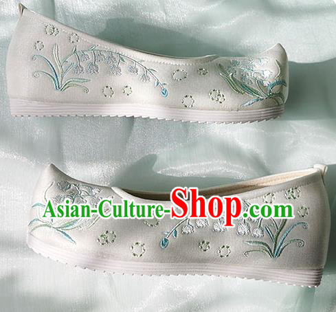 China Classical Dance Shoes Traditional Hanfu Embroidered Shoes Ancient Young Lady Shoes China Classical Dance Shoes Traditional Hanfu Embroidered Shoes Ancient Young Lady Shoes