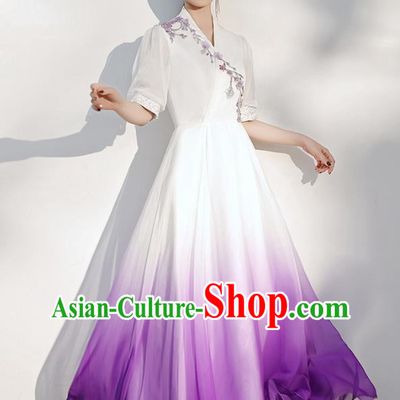 China Chorus Performance Full Dress Modern Dance Costume Annual Meeting Catwalks Clothing
