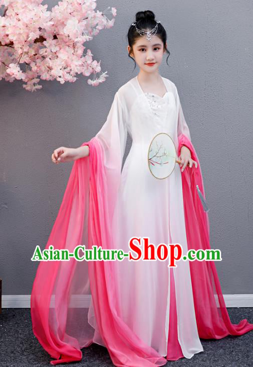 Top Grade Girl Fairy Princess Dress Children Day Performance Costume Classical Dance Garment