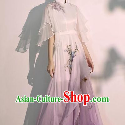 China Woman Classical Dance Costume Catwalks Show Clothing Solo Performance Full Dress