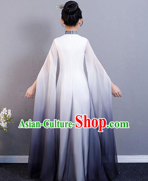 Top Grade Children Day Performance Costume Classical Dance Dress Girl Chorus Cheongsam Top Grade Children Day Performance Costume Classical Dance Dress Girl Chorus Cheongsam