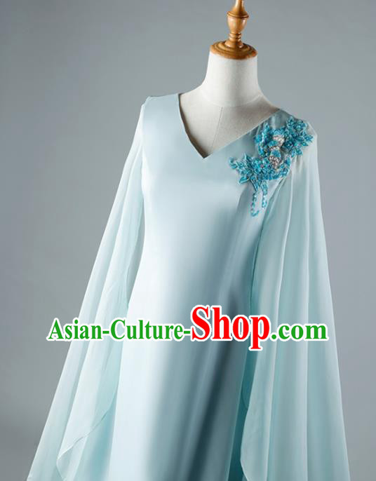 China Catwalks Performance Clothing Classical Dance Full Dress Woman Compere Costume China Catwalks Performance Clothing Classical Dance Full Dress Woman Compere Costume