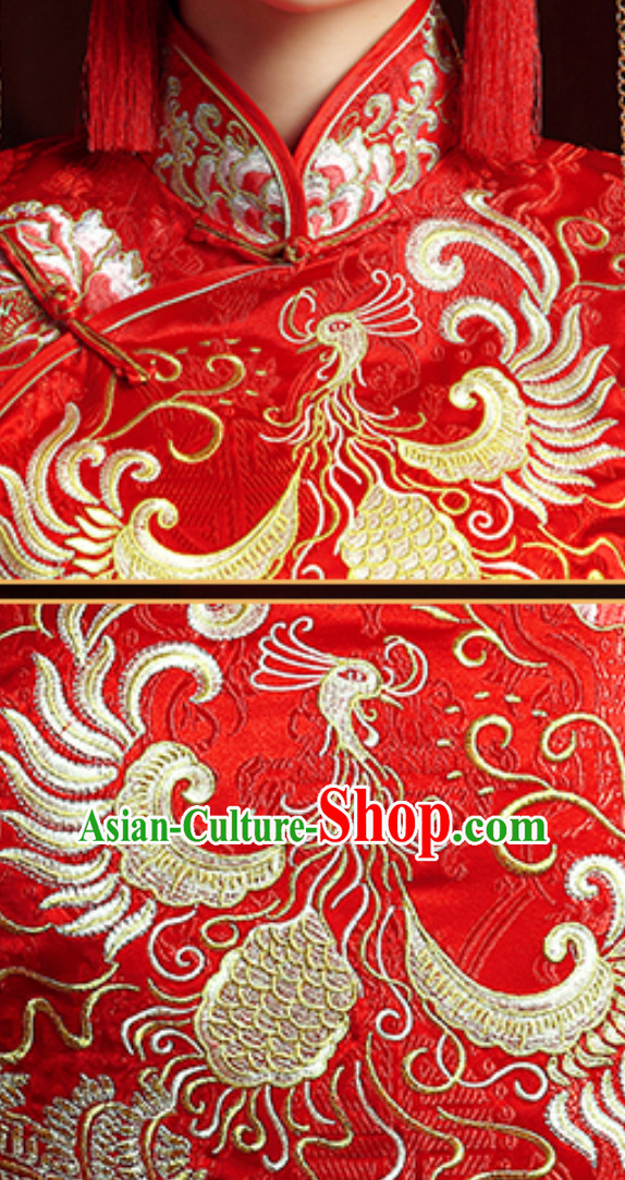 Top Chinese Classical Embroidered Phoenix Wedding Dresses Top Chinese Classical Embroidered Phoenix Wedding Dresses