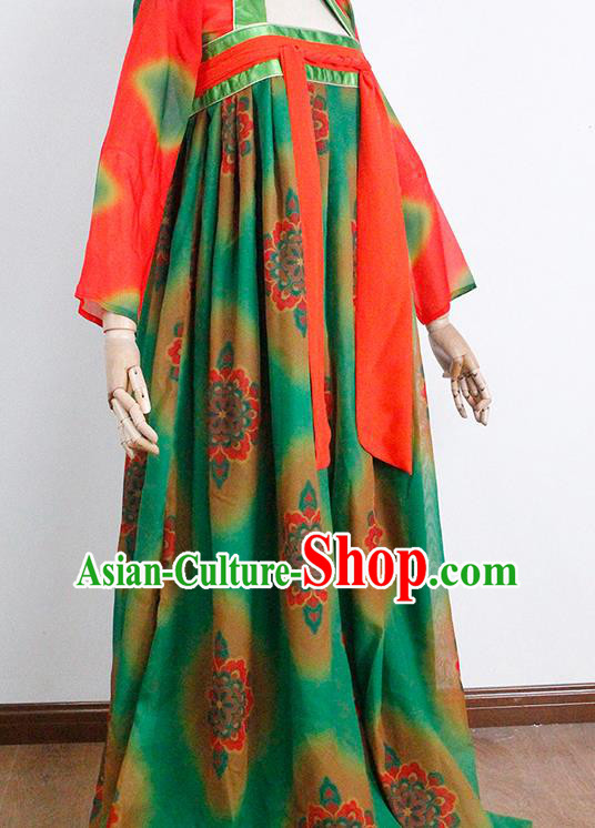 China Classical Dance Costumes Traditional Tang Dynasty Court Performance Hanfu Dress China Classical Dance Costumes Traditional Tang Dynasty Court Performance Hanfu Dress