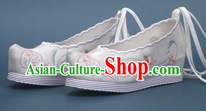 Chinese Traditional Hanfu Shoes Classical Dance Satin Shoes National Embroidery Palace Fan Shoes Chinese Traditional Hanfu Shoes Classical Dance Satin Shoes National Embroidery Palace Fan Shoes