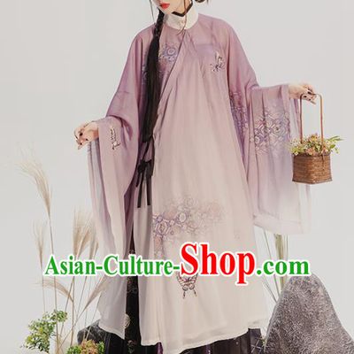 China Traditional Ming Dynasty Nobility Lady Historical Costumes Ancient Patrician Beauty Hanfu Dress Full Set