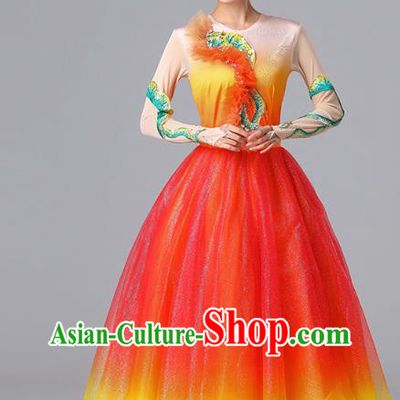 Top Modern Dance Garment Costume Stage Performance Clothing Opening Dance Dress
