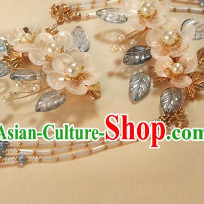 China Traditional Hanfu Hair Accessories Ancient Young Beauty Plum Tassel Hair Stick