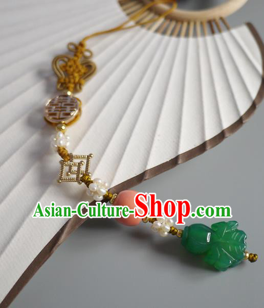 China Traditional Cheongsam Jade Accessories Ancient Qing Dynasty Brooch Pendant China Traditional Cheongsam Jade Accessories Ancient Qing Dynasty Brooch Pendant