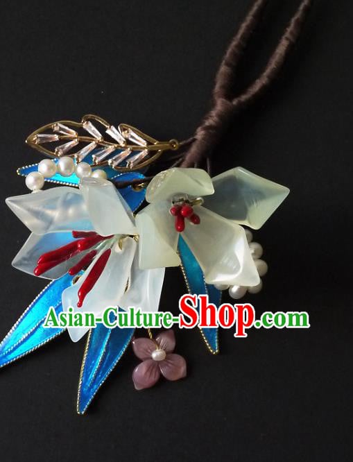 Chinese Ancient Palace Lady Hairpin Traditional Qing Dynasty Court Woman Mangnolia Hair Stick Chinese Ancient Palace Lady Hairpin Traditional Qing Dynasty Court Woman Mangnolia Hair Stick