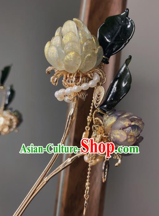 China Handmade Pine Cone Hairpin Cosplay Hair Accessories Ancient Royal Princess Hair Stick China Handmade Pine Cone Hairpin Cosplay Hair Accessories Ancient Royal Princess Hair Stick