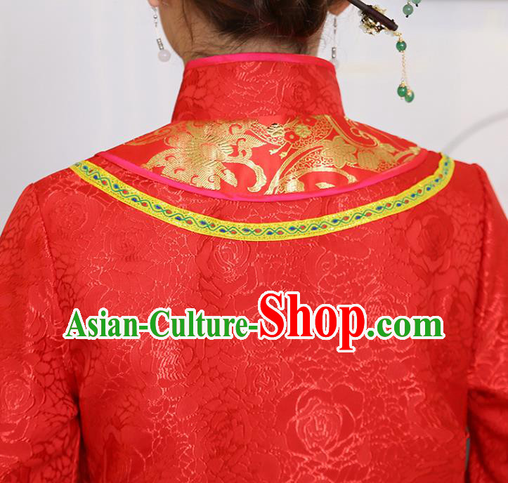 China Ancient Rich Young Mistress Red Dress Traditional Qing Dynasty Wealthy Madame Garment Clothing China Ancient Rich Young Mistress Red Dress Traditional Qing Dynasty Wealthy Madame Garment Clothing