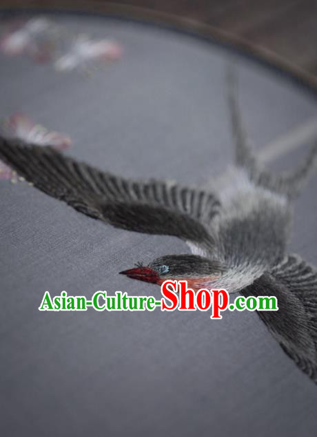 China Traditional Hanfu Fan Handmade Embroidered Circular Fan Classical Silk Palace Fan China Traditional Hanfu Fan Handmade Embroidered Circular Fan Classical Silk Palace Fan