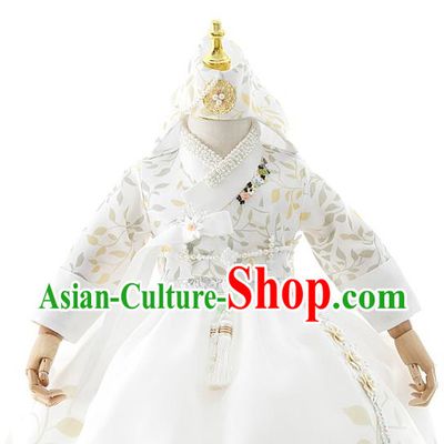Korean Children Performance Dress Korean Girls Hanbok Clothing Traditional Dance Garment Costumes