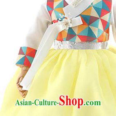 Korean Girls Dance Hanbok Clothing Korean Traditional Garment Costumes Children Performance Dress