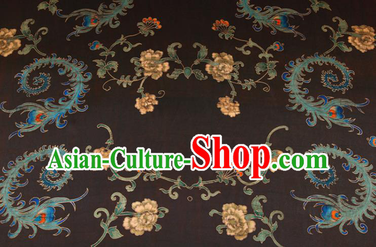 China Yellow Gambiered Guangdong Gauze Traditional Cheongsam Silk Fabric Classical Cloth Drapery China Yellow Gambiered Guangdong Gauze Traditional Cheongsam Silk Fabric Classical Cloth Drapery
