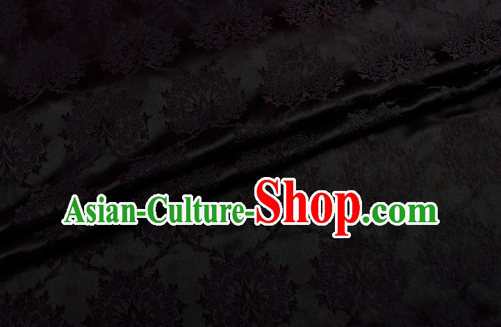 China Traditional Cheongsam Deep Purple Silk Fabric Classical Gambiered Guangdong Gauze China Traditional Cheongsam Deep Purple Silk Fabric Classical Gambiered Guangdong Gauze
