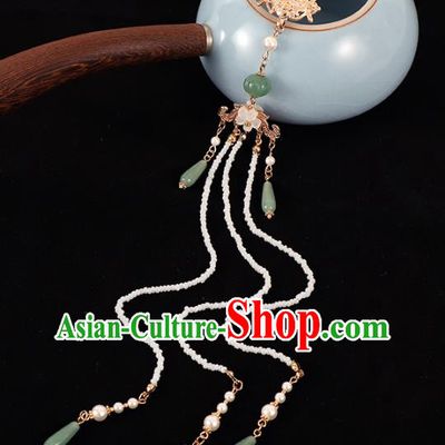 Chinese Traditional Hanfu Tassel Brooch Pendant Ancient Princess Breastpin Accessories