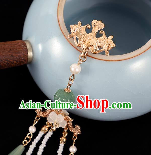 Chinese Traditional Hanfu Tassel Brooch Pendant Ancient Princess Breastpin Accessories Chinese Traditional Hanfu Tassel Brooch Pendant Ancient Princess Breastpin Accessories