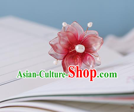 China Traditional Cheongsam Hairpin Ancient Princess Pink Sakura Hair Stick China Traditional Cheongsam Hairpin Ancient Princess Pink Sakura Hair Stick