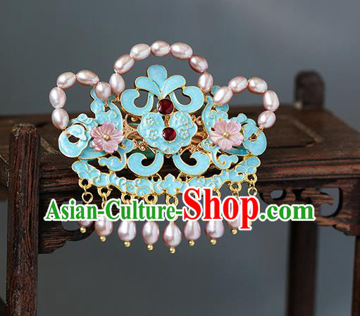 China Traditional Qing Dynasty Court Woman Hairpin Ancient Imperial Concubine Pearls Hair Stick China Traditional Qing Dynasty Court Woman Hairpin Ancient Imperial Concubine Pearls Hair Stick