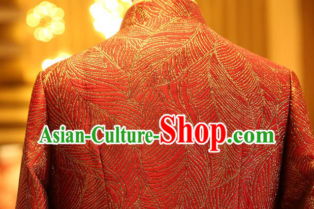 Chinese Elderly Woman Red Brocade Cheongsam Traditional Wedding Mother Qipao Dress Chinese Elderly Woman Red Brocade Cheongsam Traditional Wedding Mother Qipao Dress