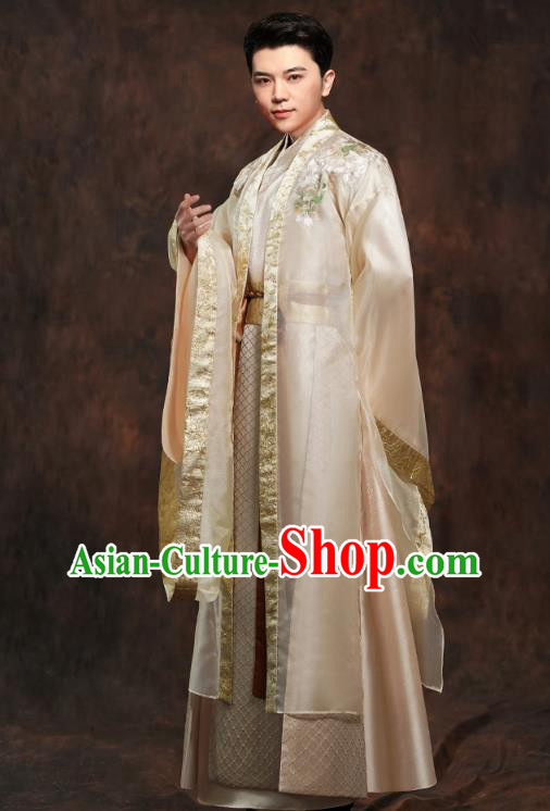 Chinese Ancient Prince Golden Clothing Traditional Song Dynasty Wedding Costumes Chinese Ancient Prince Golden Clothing Traditional Song Dynasty Wedding Costumes