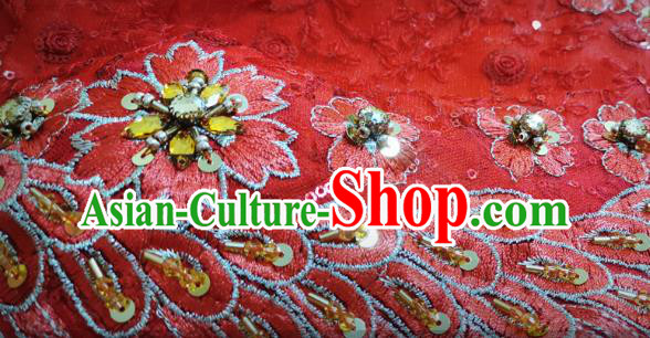 Chinese Classical Embroidered Red Toast Dress Traditional Wedding Bride Cheongsam Clothing Chinese Classical Embroidered Red Toast Dress Traditional Wedding Bride Cheongsam Clothing