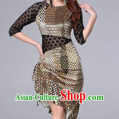 Asian Oriental Dance Velvet Costumes Indian Belly Dance Training Peacock Pattern Dress Uniforms